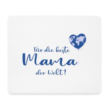 Für die beste Mama der Welt - Mousepad (Querformat) - Weiß - Vorne