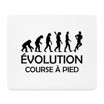 evolution course à pied / humour course à pied - Tapis de souris (format paysage) - blanc - Devant