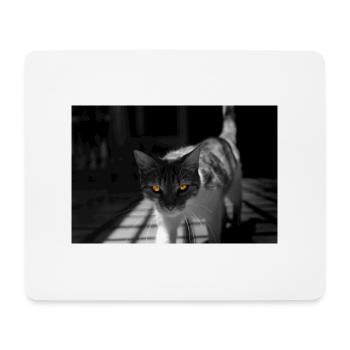 the cat with the sweet look - Mouse Pad (horizontal) - white - Front