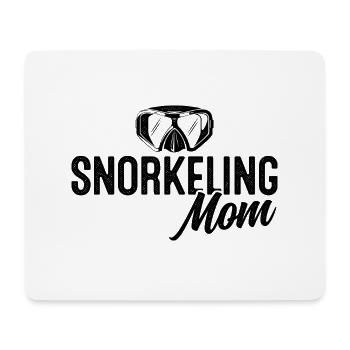 Snorkeling Mom Scuba Diver Diving Snorkeling Snork - Mousepad (Querformat) - Weiß - Vorne