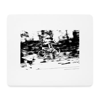 BMX Race Racing Mountainbike Motocross - Mousepad (Querformat) - Weiß - Vorne