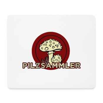 Pilzsammler Pilze suchen - Mousepad (Querformat) - Weiß - Vorne