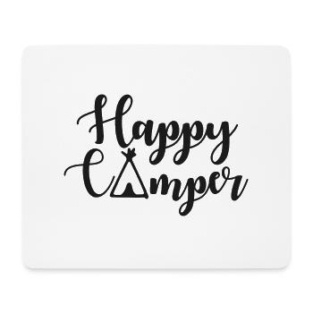 Happy Camper - Camping Life - Mouse Pad (horizontal) - white - Front