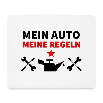 Auto - Mousepad (Querformat) - Weiß - Vorne