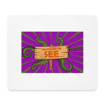 Willkommen am See (Bienvenue au lac) Spooky - Tapis de souris (format paysage) - blanc - Devant