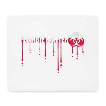 zombie hunter Halloween quote - Mouse Pad (horizontal) - white - Front