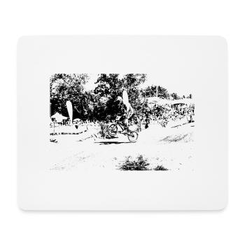 BMX-Rennen ATV Motocross - Mousepad (Querformat) - Weiß - Vorne