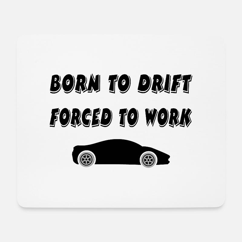 Auto - Mousepad (Querformat) - Weiß