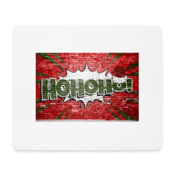 Hohoho! Christmas xmas Comic Style Graffiti Letter - Mouse Pad (horizontal) - white - Front