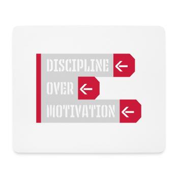 Citation de discipline sur la motivation - Tapis de souris (format paysage) - blanc - Devant