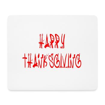 Joyeux Thanksgiving. Joyeux thaksgiving - Tapis de souris (format paysage) - blanc - Devant
