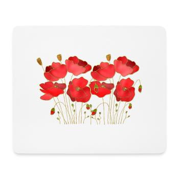 Blumen - Mousepad (Querformat) - Weiß - Vorne