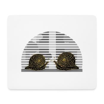 Schnecken - Mousepad (Querformat) - Weiß - Vorne