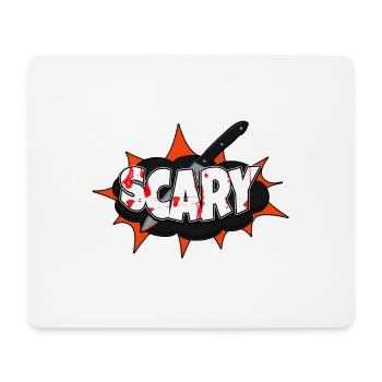 Gruselige Halloween Comic Stil Graffiti - Mousepad (Querformat) - Weiß - Vorne