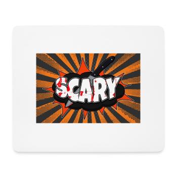 Gruselige Halloween Comic Stil Graffiti - Mousepad (Querformat) - Weiß - Vorne