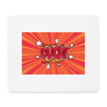 Au! Comic Style Bubble Graffiti Schriftzug - Mousepad (Querformat) - Weiß - Vorne