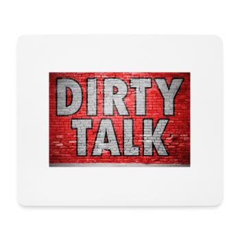 Dirty Talk Graffiti Brick Wall - Mouse Pad (horizontal) - white - Front