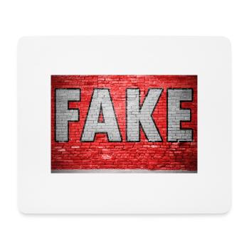 Fake Brick Wall Graffiti - Mouse Pad (horizontal) - white - Front