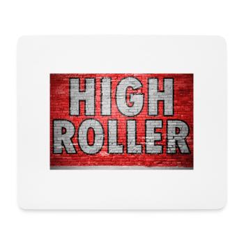 High Roller Brick Wall Graffiti - Mouse Pad (horizontal) - white - Front
