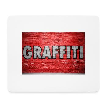 Mur de briques graffiti - Tapis de souris (format paysage) - blanc - Devant