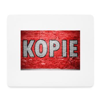 Kopie Ziegelsteinmauer Graffiti - Mousepad (Querformat) - Weiß - Vorne
