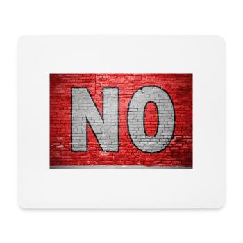 No Brick Wall Graffiti - Mouse Pad (horizontal) - white - Front