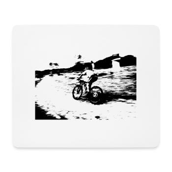 mtb bmx vintage bmx mtb - Mouse Pad (horizontal) - white - Front