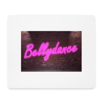 Neon Bauchtanz Schriftzug - Mousepad (Querformat) - Weiß - Vorne