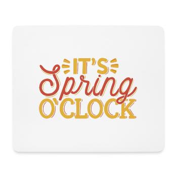 its spring o'clock - Mousepad (Querformat) - Weiß - Vorne