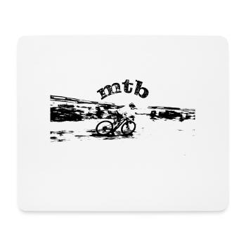 MTB MTB bike BMX - Mouse Pad (horizontal) - white - Front