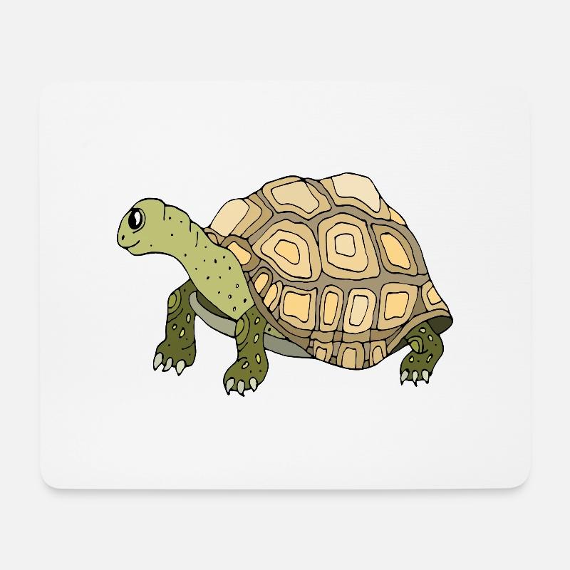 Schildkröte - Mousepad (Querformat) - Weiß