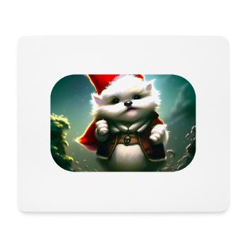 Christmas Gnome - Mousepad (Querformat) - Weiß - Vorne