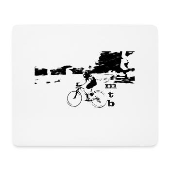 MTB MTB bike BMX - Mouse Pad (horizontal) - white - Front