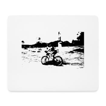 MTB MTB bike BMX - Mousepad (Querformat) - Weiß - Vorne