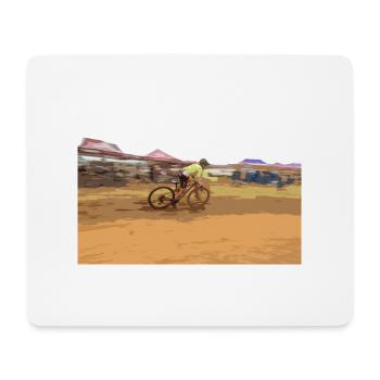 BMX MTB MTB bike - Mouse Pad (horizontal) - white - Front