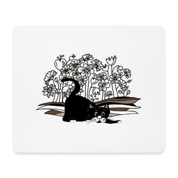 Cat - Mouse Pad (horizontal) - white - Front