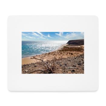 View over a beautiful bathing bay Risco del paso - Mouse Pad (horizontal) - white - Front