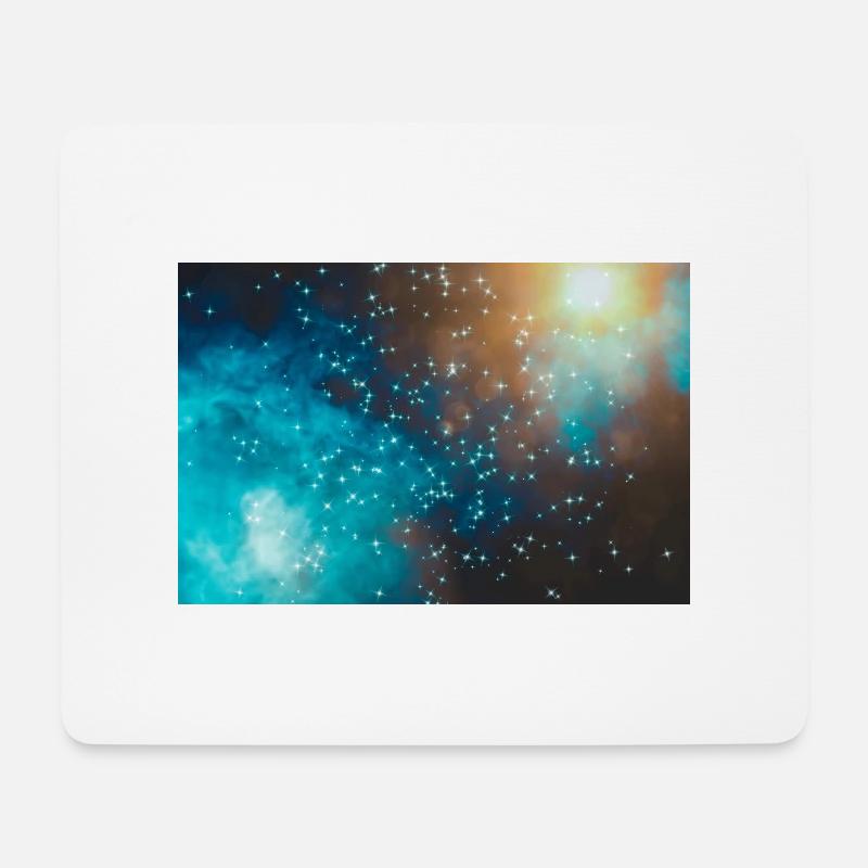 Kosmos - Mousepad (Querformat) - Weiß
