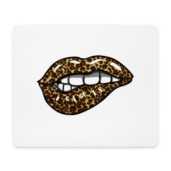 Leopard Lips - Mouse Pad (horizontal) - white - Front