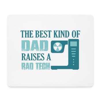 Le meilleur type de père élève un Rad Tech Radiologie R - Tapis de souris (format paysage) - blanc - Devant