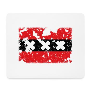 Amsterdam Vintage - Tapis de souris (format paysage) - blanc - Devant