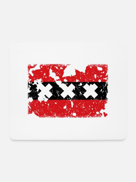 Amsterdam Vintage - Mousepad (Querformat) - Weiß