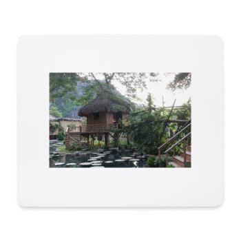 Dorf in Vietnam - Mousepad (Querformat) - Weiß - Vorne