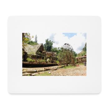 Dorf in Vietnam - Mousepad (Querformat) - Weiß - Vorne