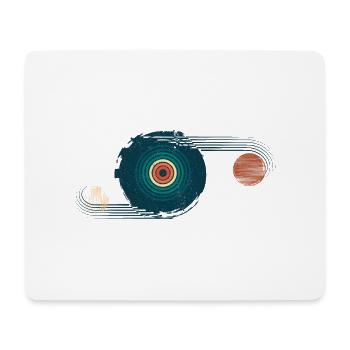 retro abstract 2 - Mouse Pad (horizontal) - white - Front