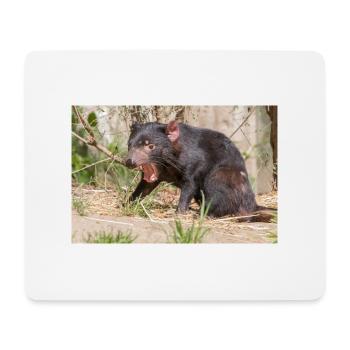 Tasmanischer Teufel - Mousepad (Querformat) - Weiß - Vorne