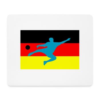 Soccer Fussball - Mousepad (Querformat) - Weiß - Vorne