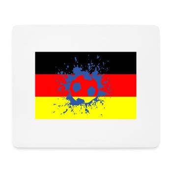 Football Fussball - Tapis de souris (format paysage) - blanc - Devant