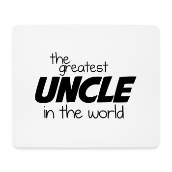 The Greatest Uncle in the World - Mouse Pad (horizontal) - white - Front