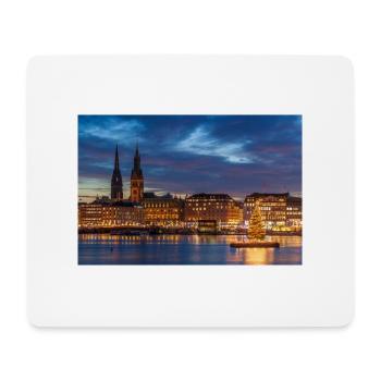 Binnenalster - Mousepad (Querformat) - Weiß - Vorne